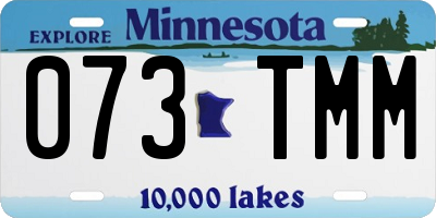 MN license plate 073TMM