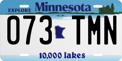 MN license plate 073TMN