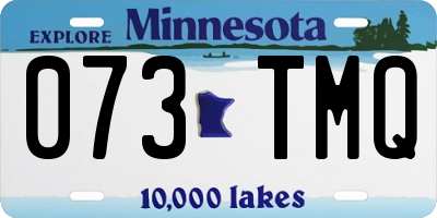 MN license plate 073TMQ
