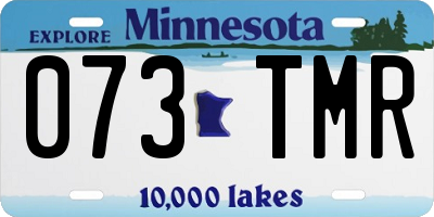 MN license plate 073TMR