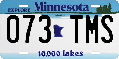 MN license plate 073TMS