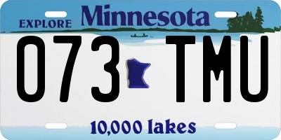 MN license plate 073TMU