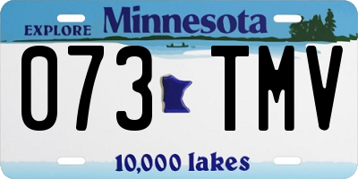 MN license plate 073TMV