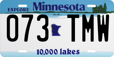 MN license plate 073TMW
