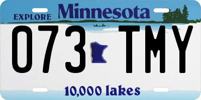 MN license plate 073TMY