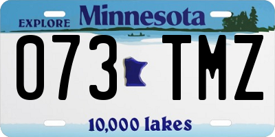 MN license plate 073TMZ