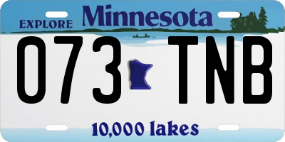 MN license plate 073TNB