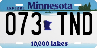 MN license plate 073TND