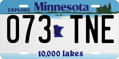 MN license plate 073TNE