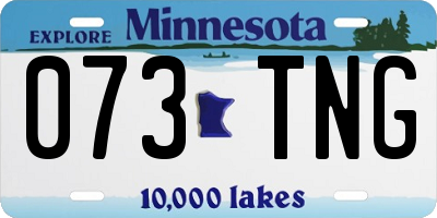 MN license plate 073TNG