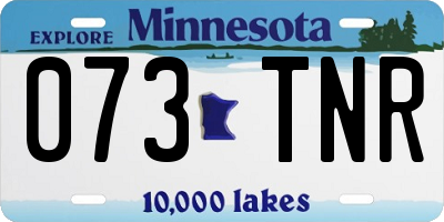 MN license plate 073TNR