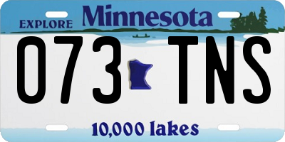 MN license plate 073TNS