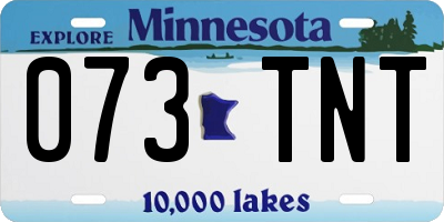 MN license plate 073TNT