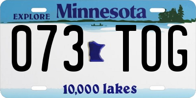 MN license plate 073TOG