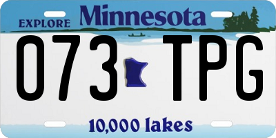 MN license plate 073TPG