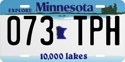 MN license plate 073TPH