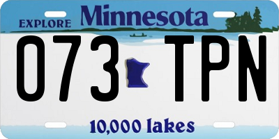 MN license plate 073TPN