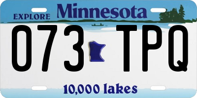 MN license plate 073TPQ