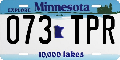 MN license plate 073TPR