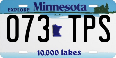 MN license plate 073TPS