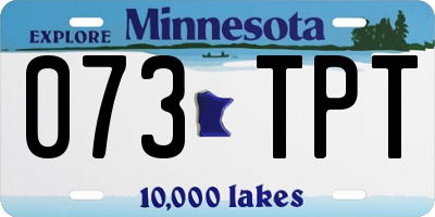 MN license plate 073TPT