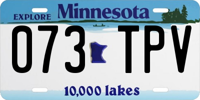 MN license plate 073TPV