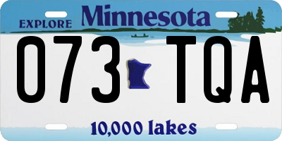 MN license plate 073TQA
