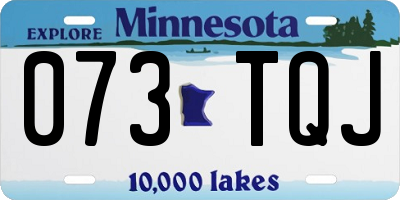 MN license plate 073TQJ