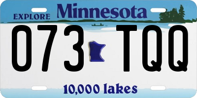 MN license plate 073TQQ