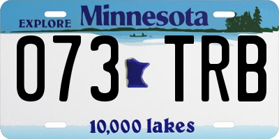 MN license plate 073TRB
