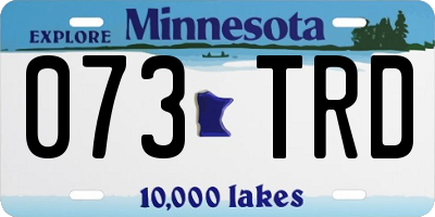 MN license plate 073TRD