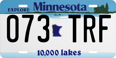 MN license plate 073TRF