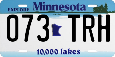 MN license plate 073TRH
