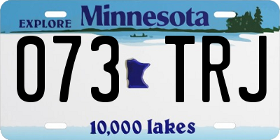 MN license plate 073TRJ
