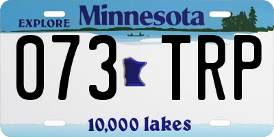 MN license plate 073TRP