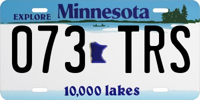 MN license plate 073TRS