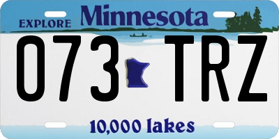 MN license plate 073TRZ