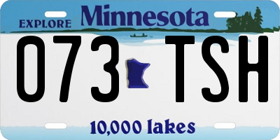 MN license plate 073TSH