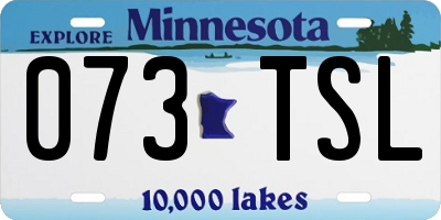 MN license plate 073TSL