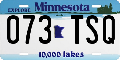 MN license plate 073TSQ