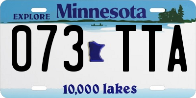 MN license plate 073TTA