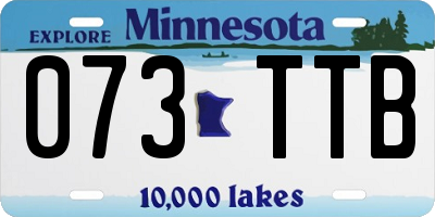 MN license plate 073TTB