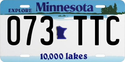 MN license plate 073TTC