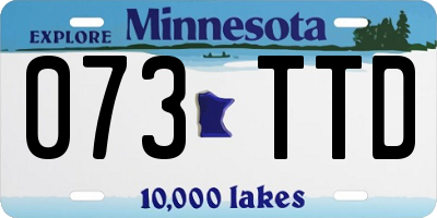 MN license plate 073TTD