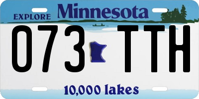 MN license plate 073TTH