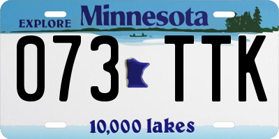 MN license plate 073TTK