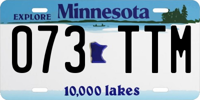 MN license plate 073TTM