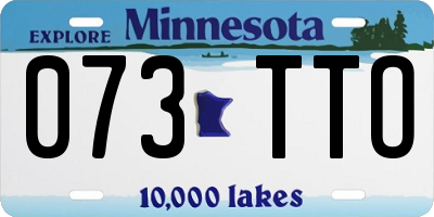 MN license plate 073TTO