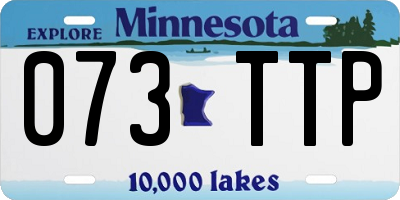 MN license plate 073TTP