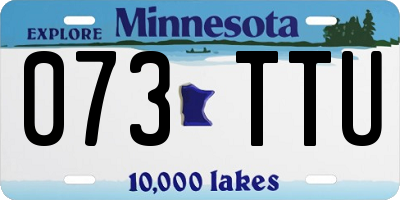 MN license plate 073TTU